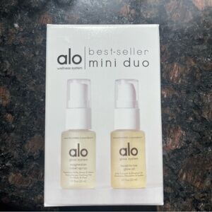 ALO Yoga Glow System duo set Head To Toe Glow Oil & Magnesium Reset Spray